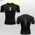 Anime Berserk Guts Sport T-Shirt Men'S Compression Shirt Sportswear Breathable Bodybuilding Tops Workout Fitness Joging Tees
