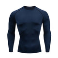 Plus Size Men Compression Sport T-Shirt Top Long Sleeve Gym Running Clothing Fitness Tight Sportswear Hiking Rashgard Sweatshirt