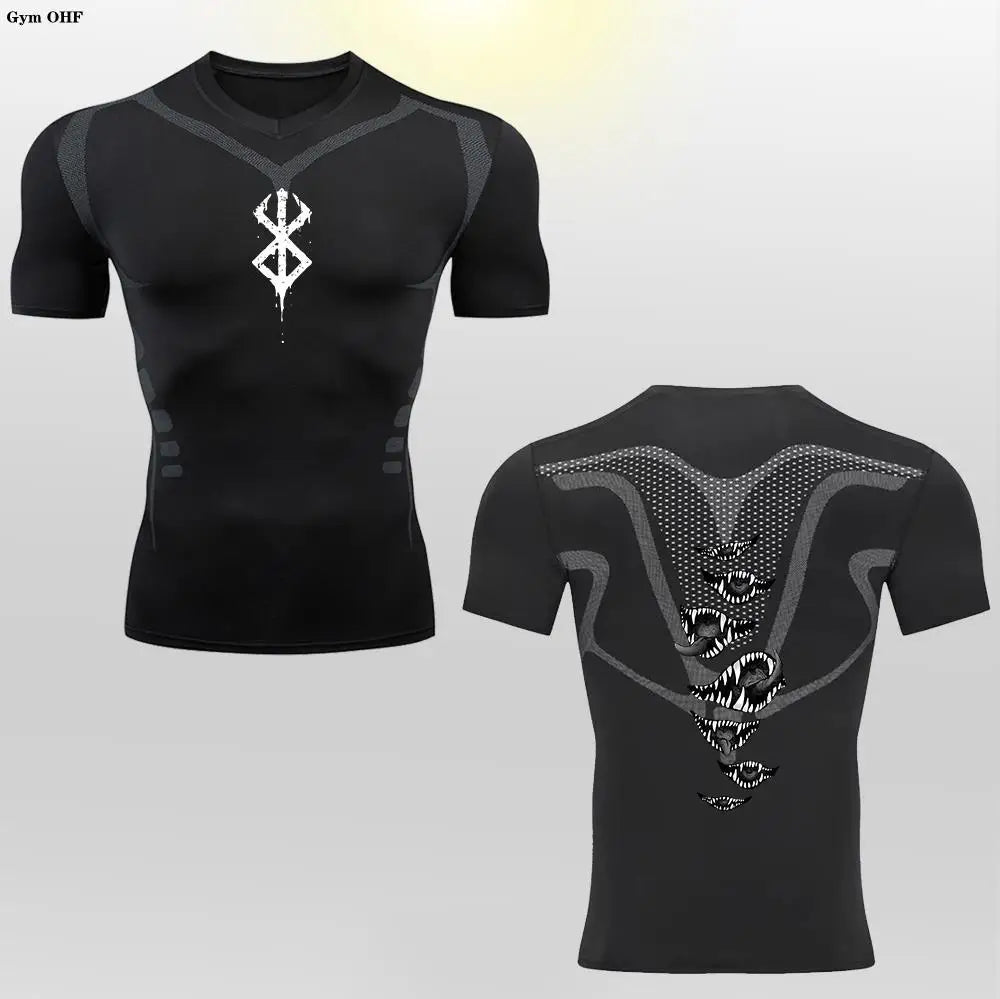 Camiseta de Compresión de Berserker edición GymFlow